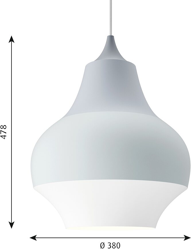 Cirque Viseča svetilka, 38 cm, barvna