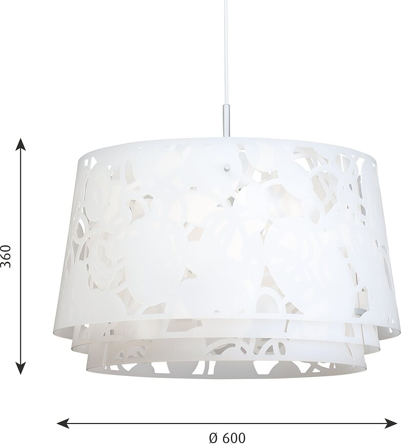 Collage Suspension 60 cm, blanche