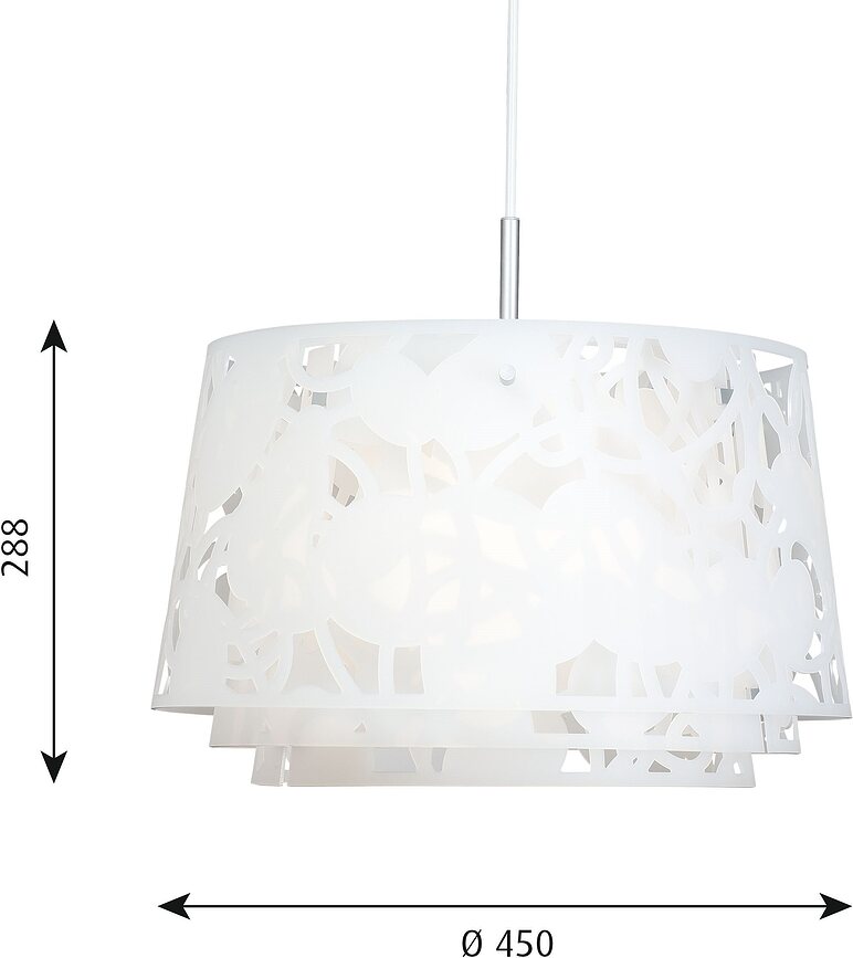 Collage Suspension 60 cm, blanche