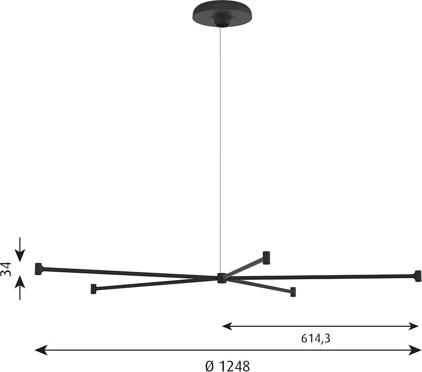 Dependant 6 Sustav Ovjesa križni 6-struki bijeli mesing