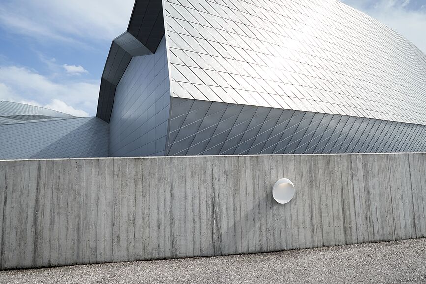 Flindt Φωτιστικό Τοίχου LED εξωτερικού χώρου με έλεγχο Dali, 3000K, 40 cm, λευκό