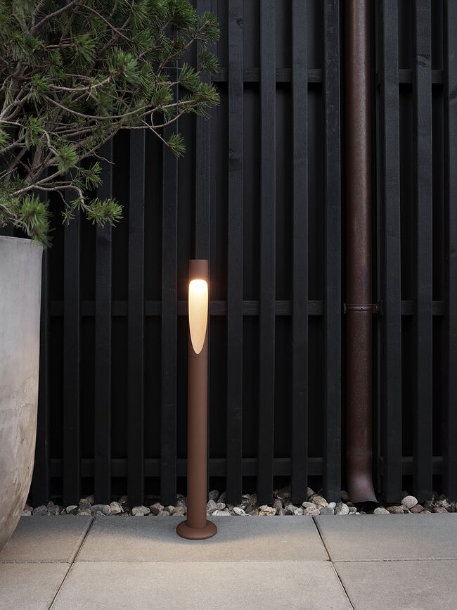 Flindt LED trädgårdslampa 4000K 69,5 cm, svart, med basfäste, utan adapter
