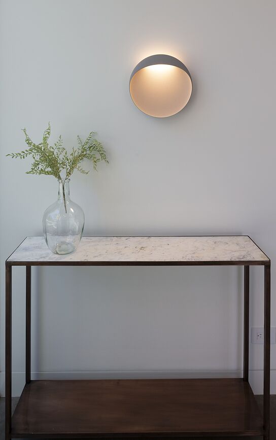 Flindt Απλίκα LED εξωτερικού χώρου, 30 cm, 3000K, λευκή, DALI