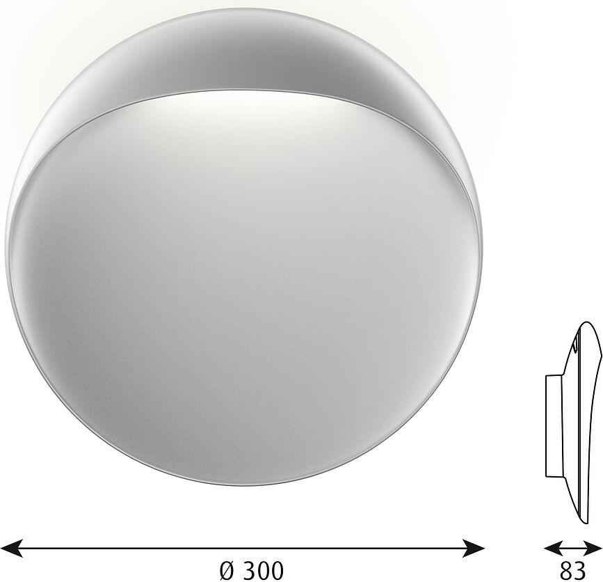 Flindt Zidna Svjetiljka LED s Dali upravljanjem 3000K 30 cm bijela vanjska