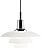 Hanglamp PH 33 cm chroom met glazen kap