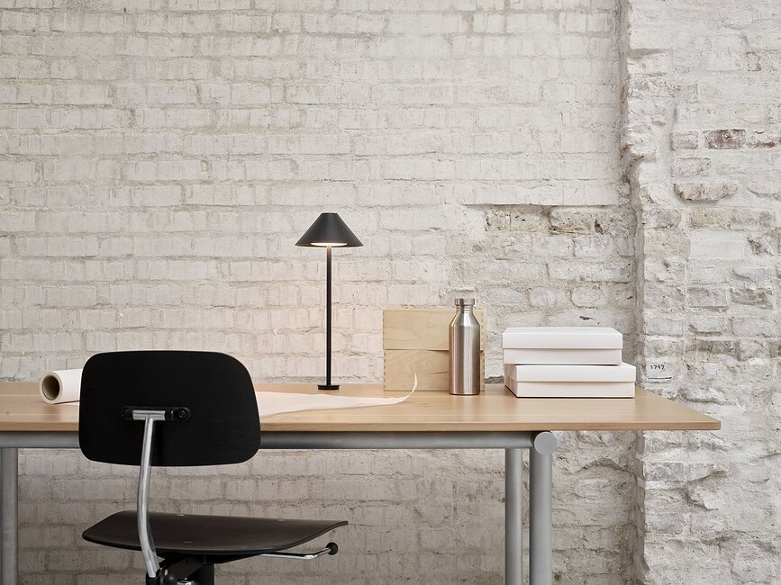 Keglen Lampe de Table avec fixation pour plateau, LED, 2700-2000K D2W, blanche