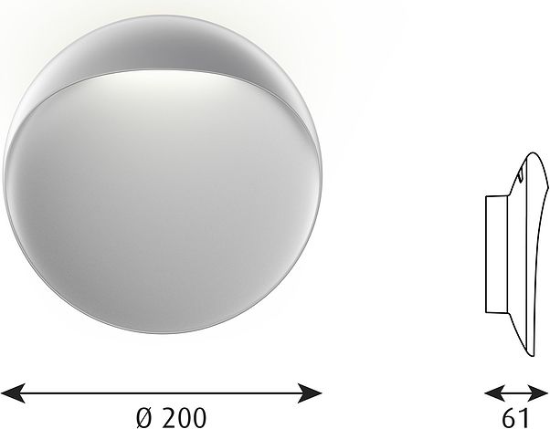 Kinkiet Flindt LED 20 cm ściemnianie fazowe Main Dimm zewnętrzny