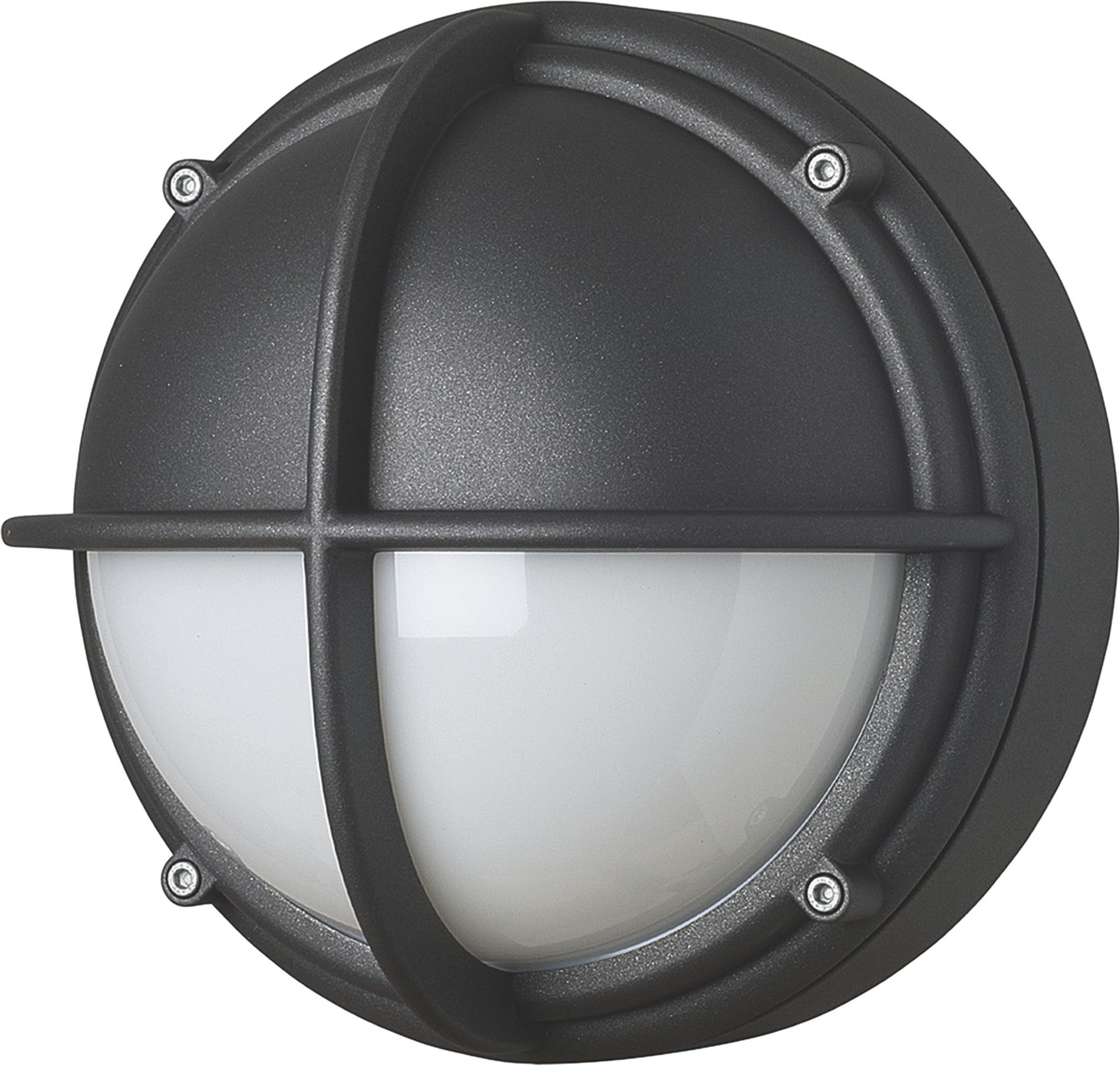 Kinkiet Skot Half LED 4000K opal z antracytową ramą