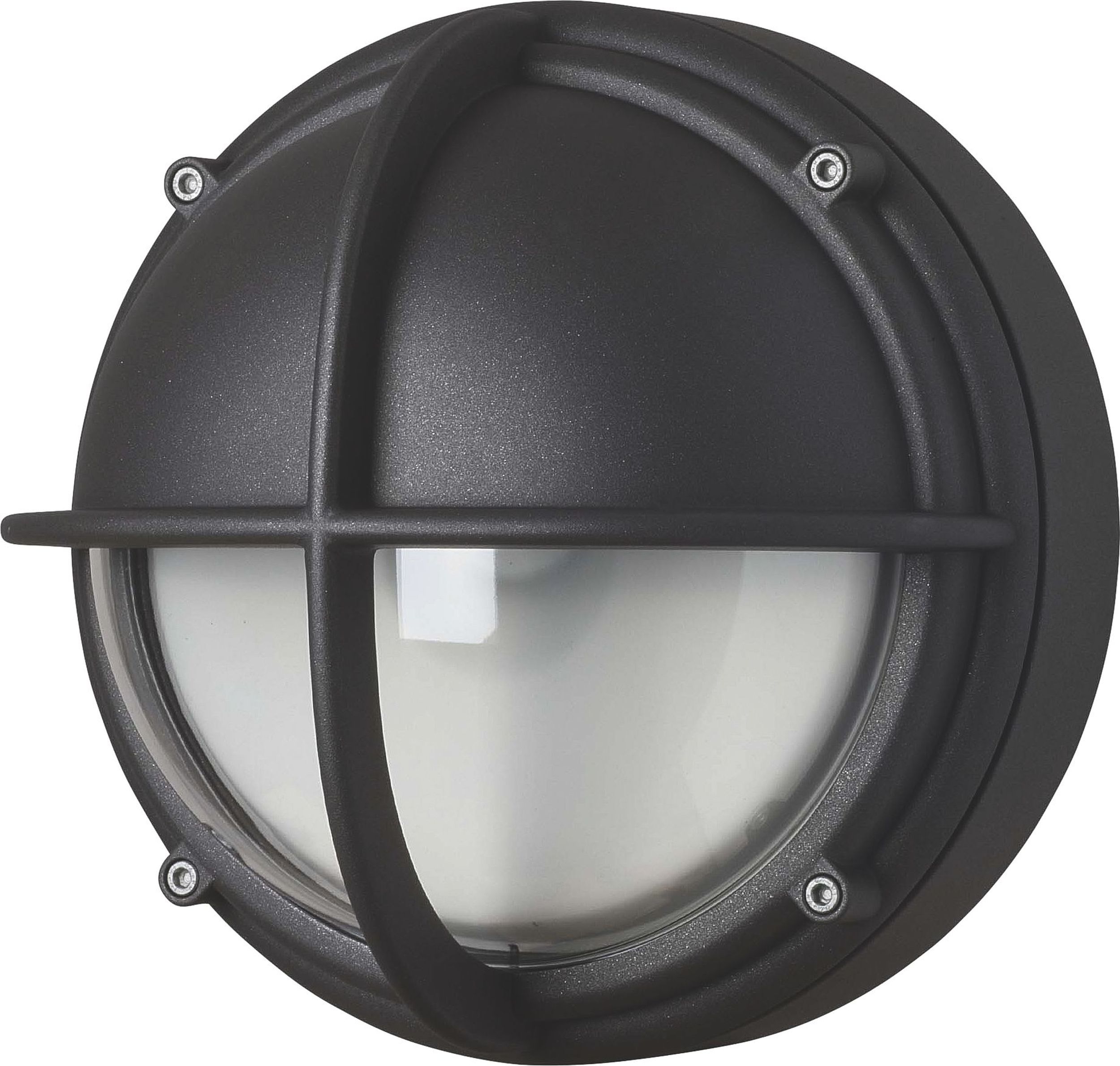 Kinkiet Skot Half LED 4000K transparentny z antracytową ramą