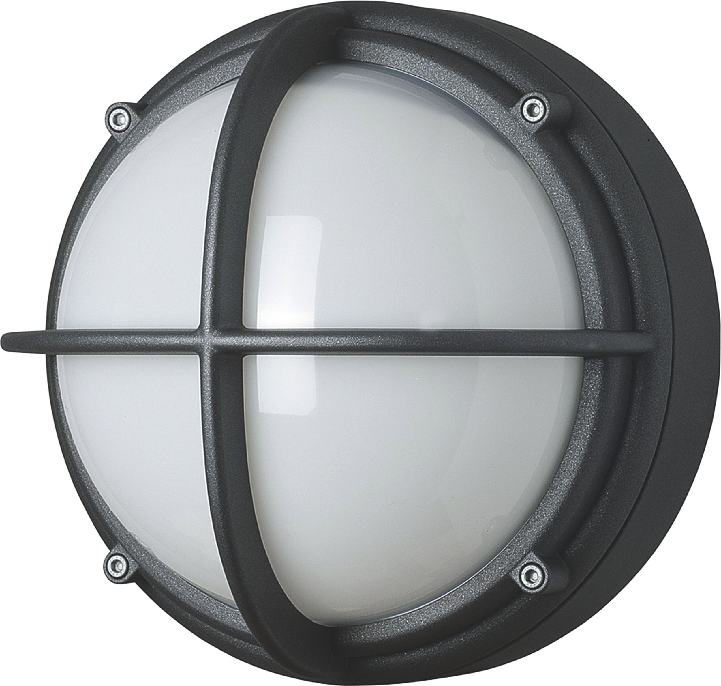 Kinkiet Skot LED 3000K opal z antracytową ramą