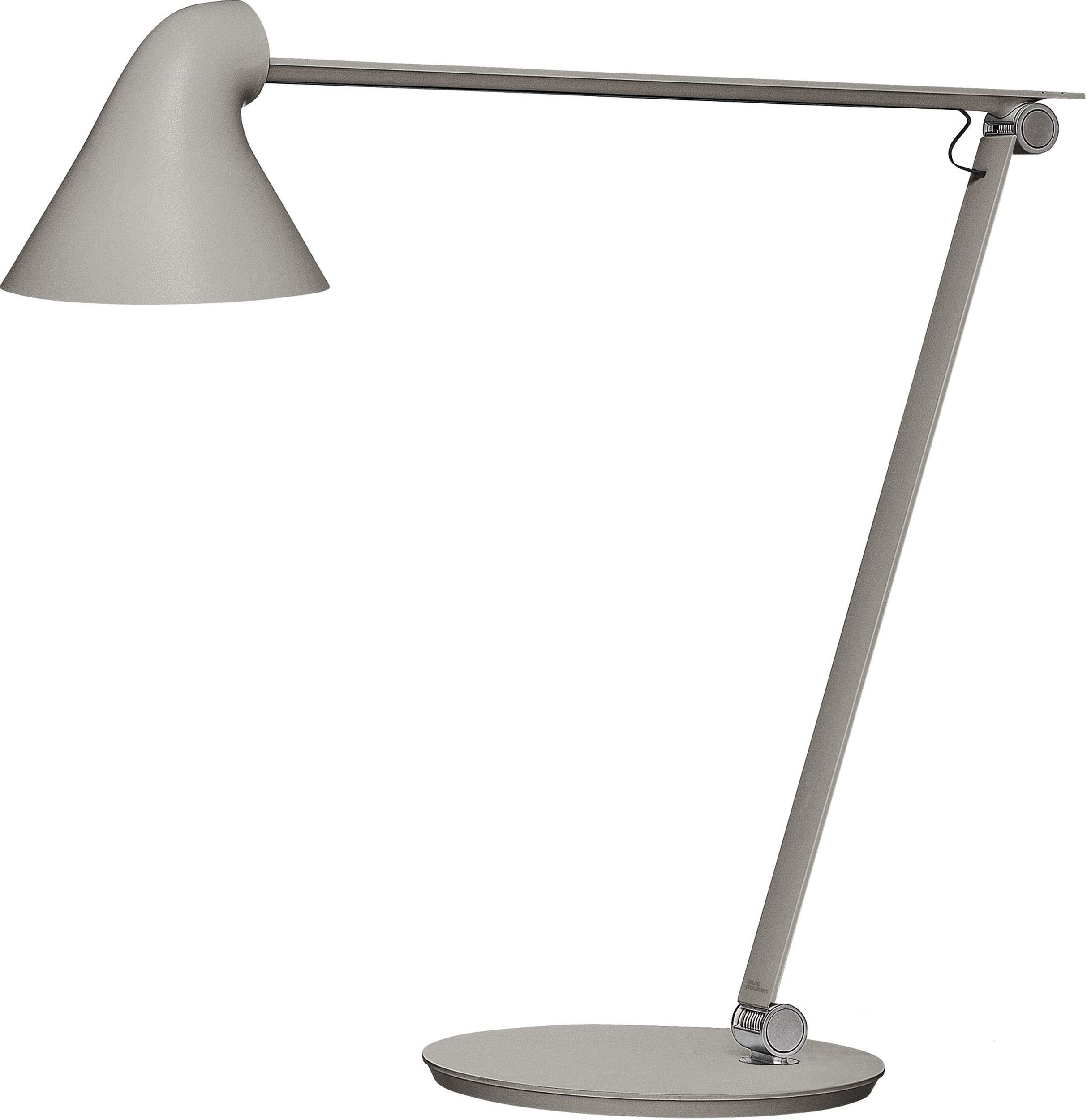 Lampa biurkowa NJP LED 2700 K jasnoszara