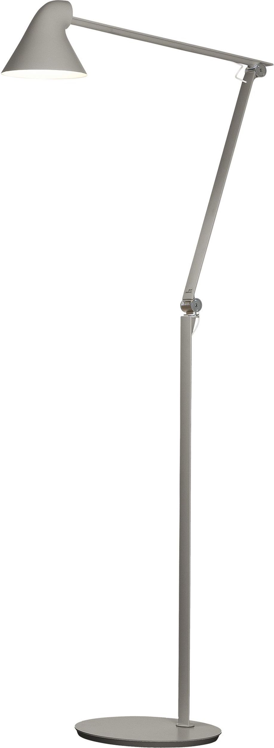 Lampa stojąca NJP LED 2700 K jasnoszara