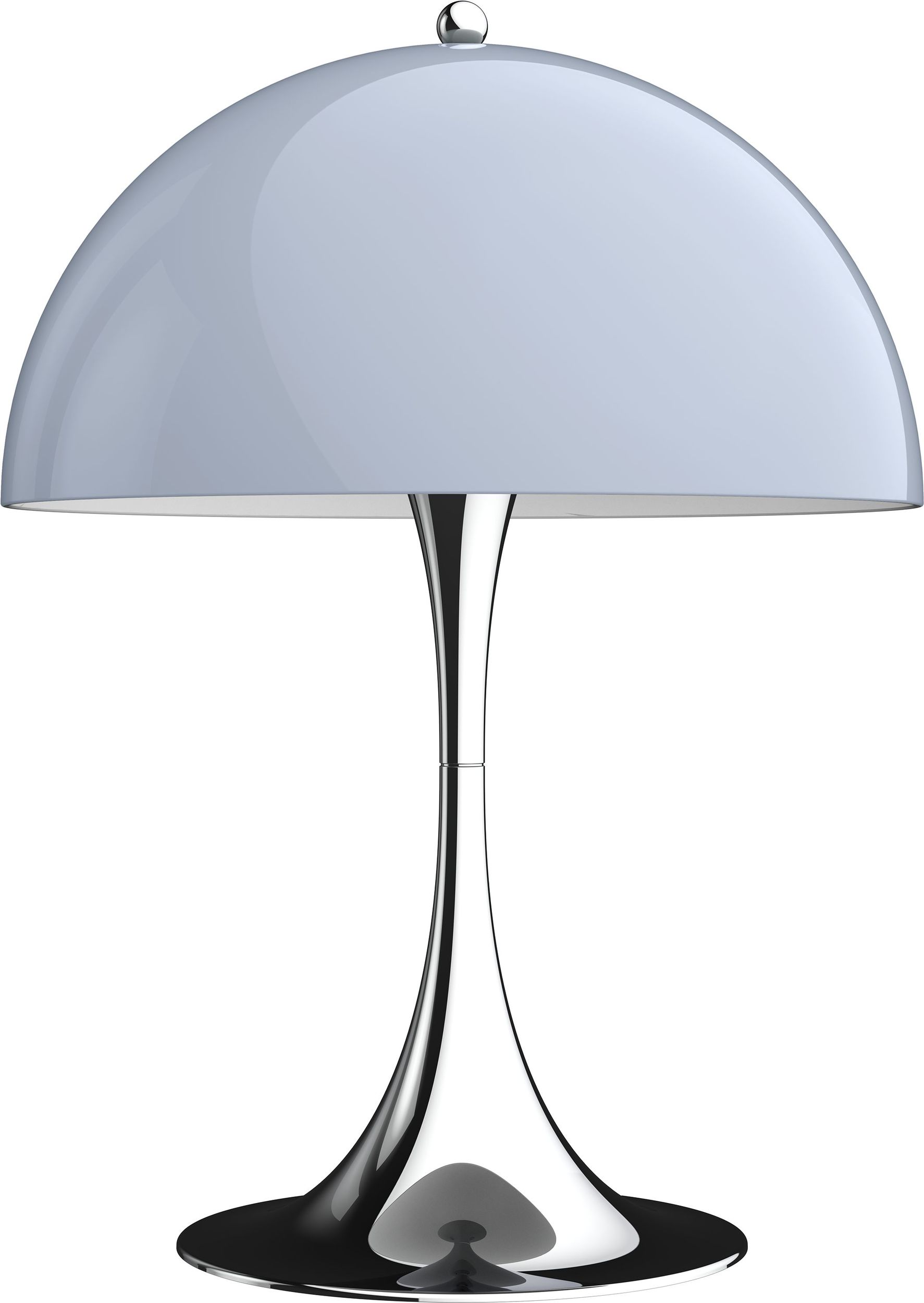Lampa stołowa Panthella 320 szaro-srebrna