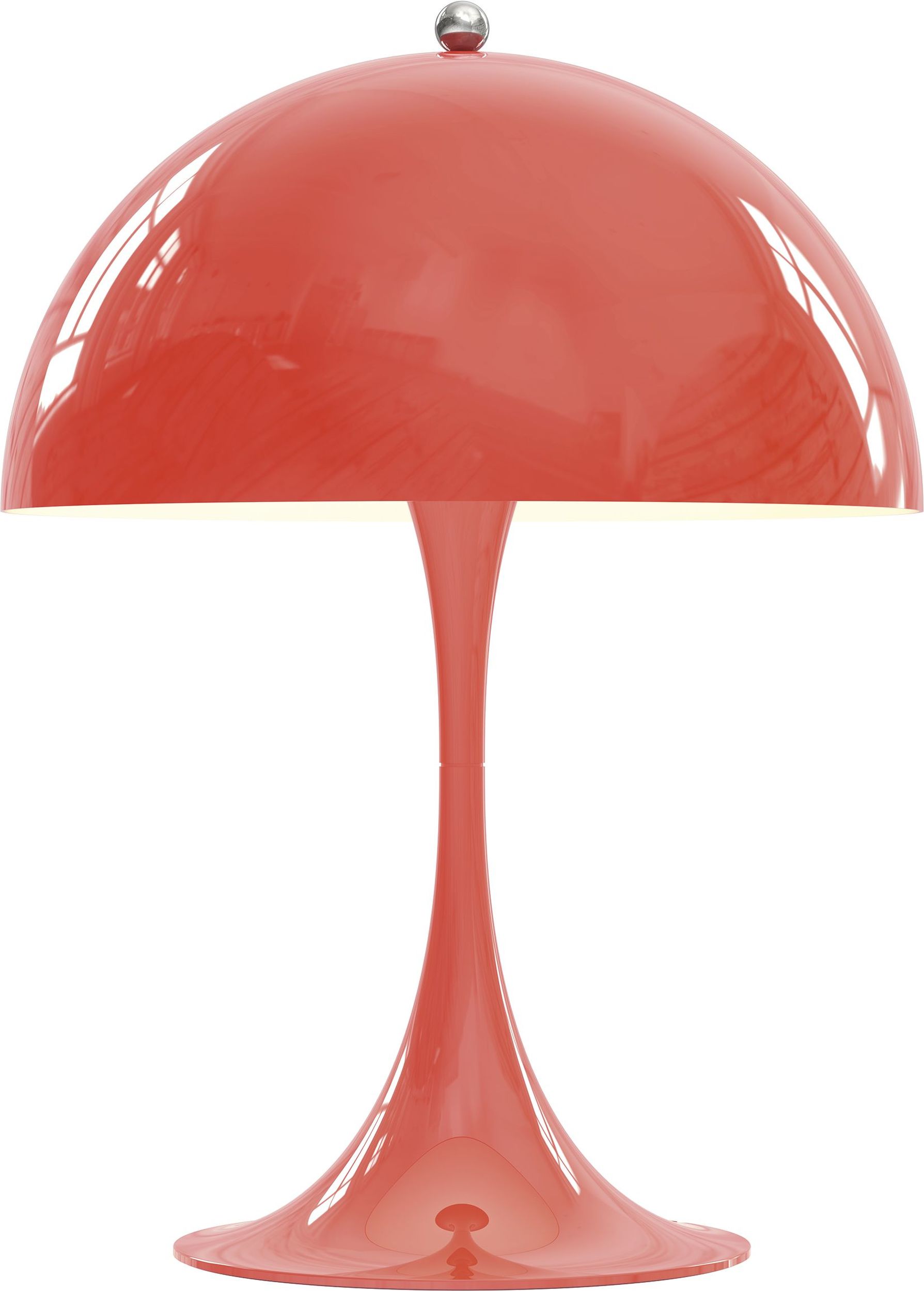 Lampa stołowa Panthella Mini koralowa