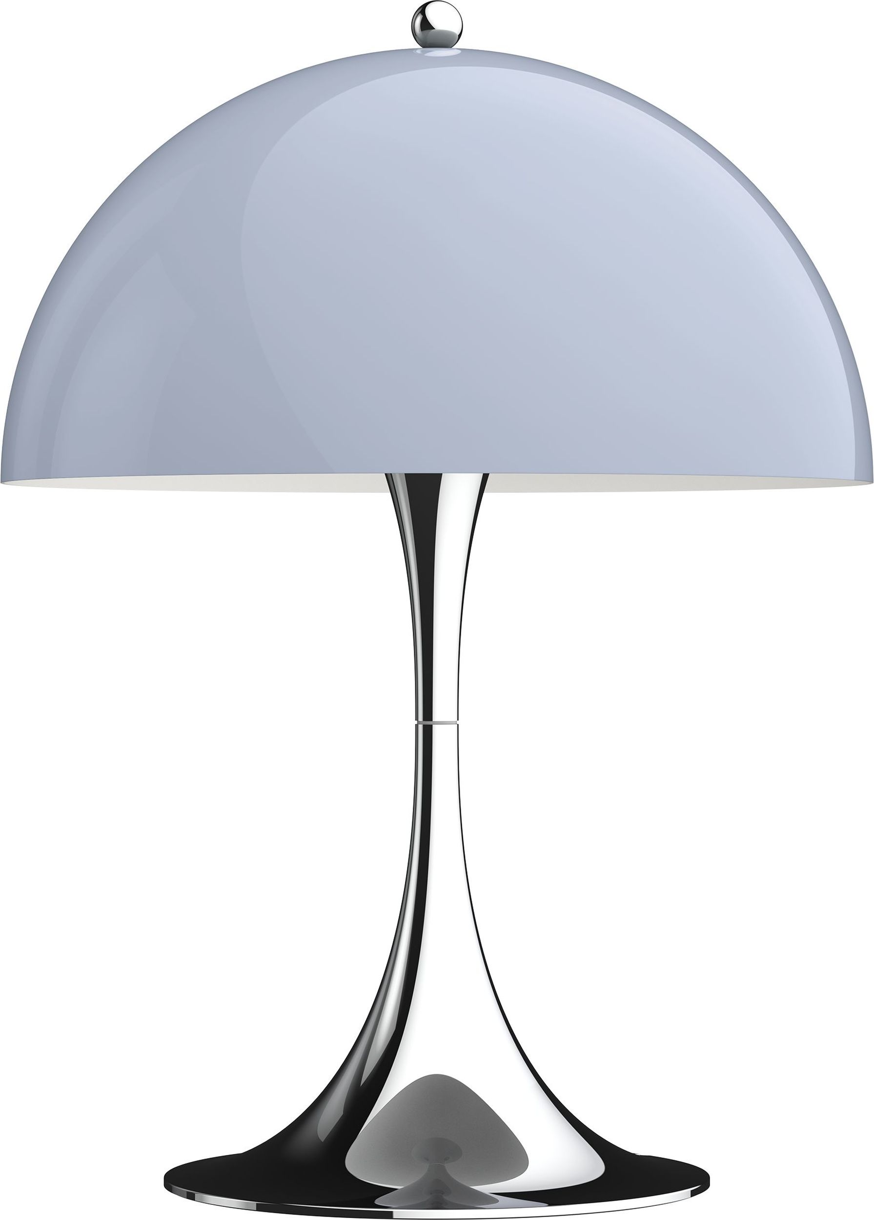Lampa stołowa Panthella Mini szaro-srebrna