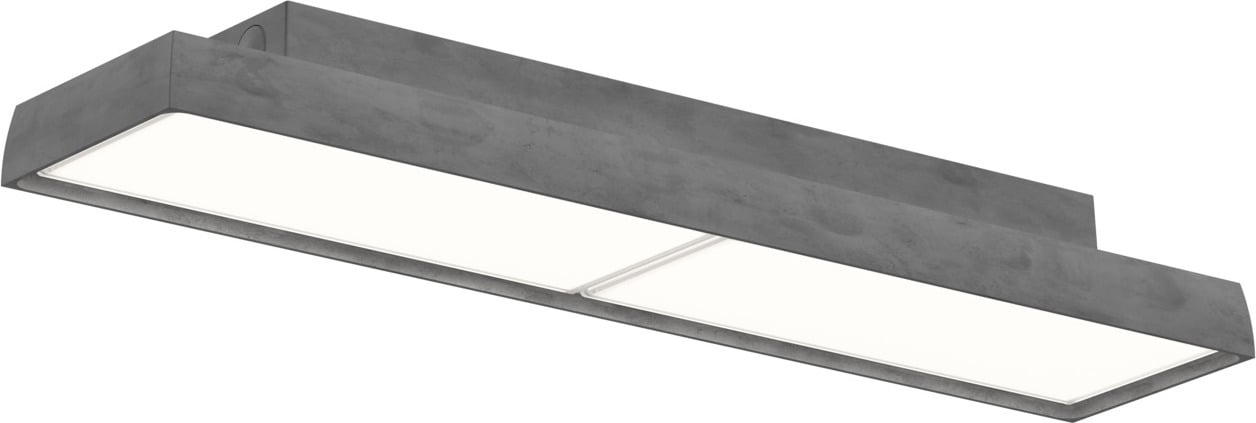 Lampa sufitowa Slim Box Surface LED 3000K aluminium z dyfuzorem mikropryzmatycznym sterowanie oświetleniem Bluetooth