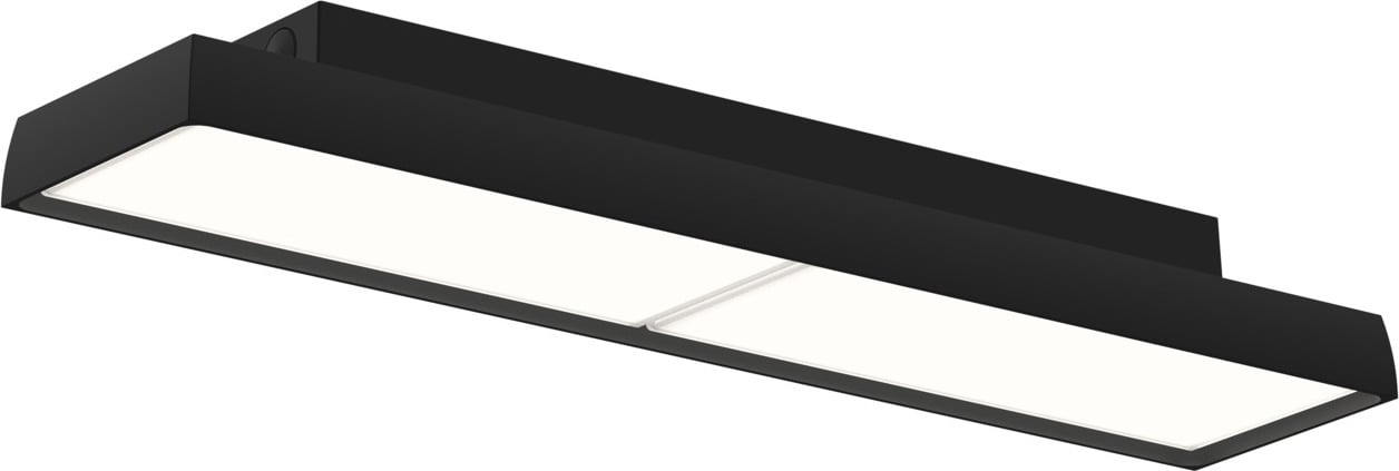 Lampa sufitowa Slim Box Surface LED 3000K czarna z dyfuzorem mikropryzmatycznym sterowanie oświetleniem Dali