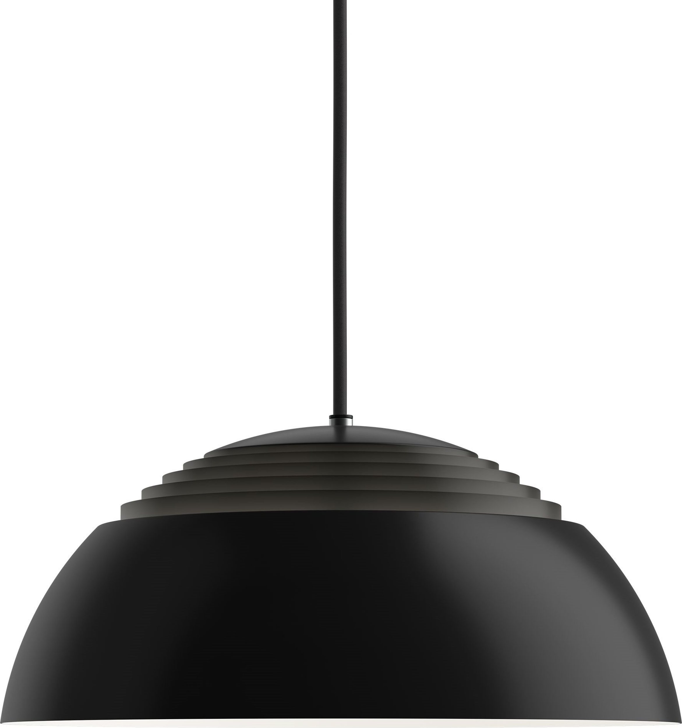 Lampa wisząca AJ Royal LED 2700K 37 cm czarna ściemnianie fazowe Main Dimm