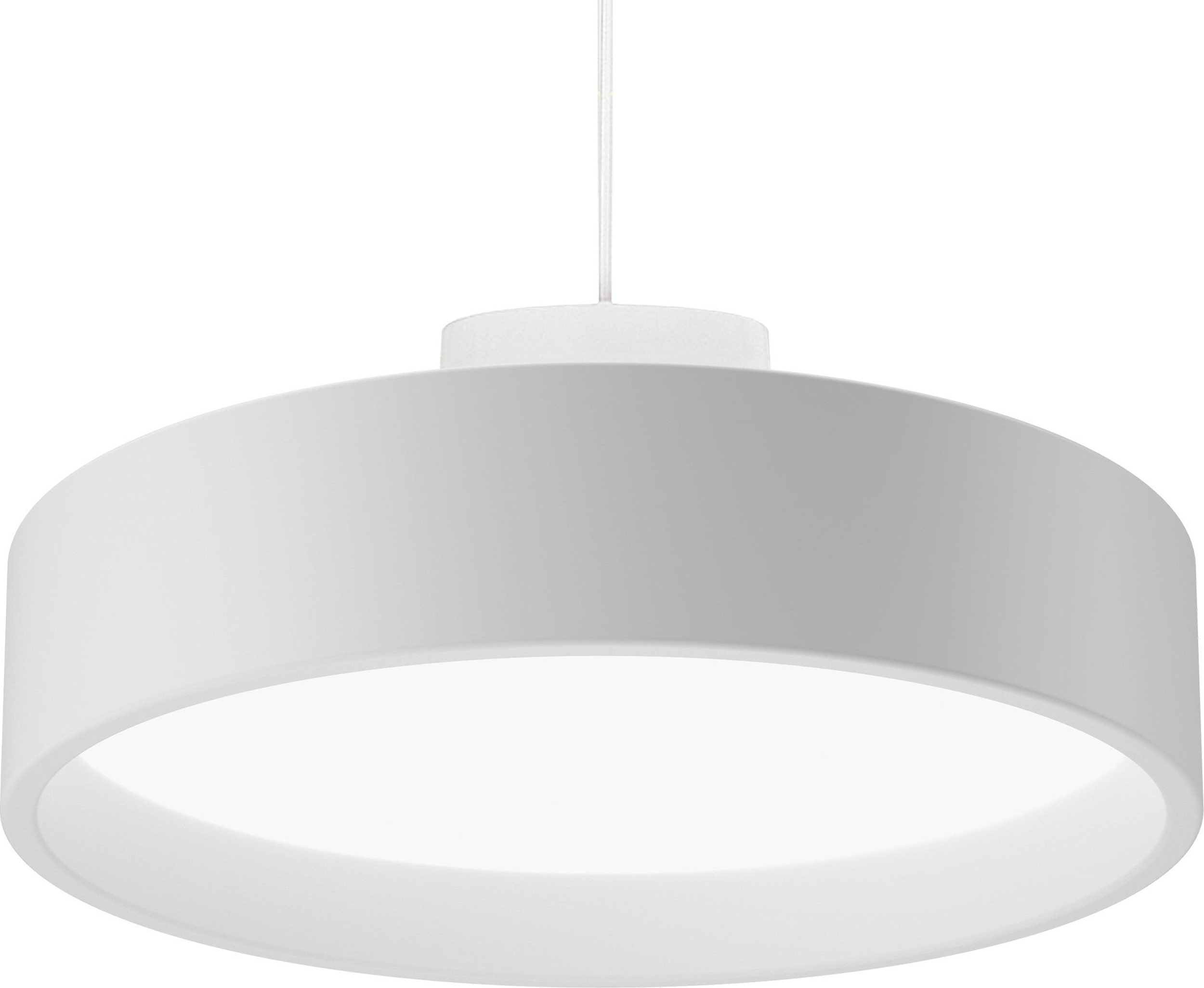 Lampa wisząca Circle Suspended LED 3000K HO 45,6 cm przezroczysta biała