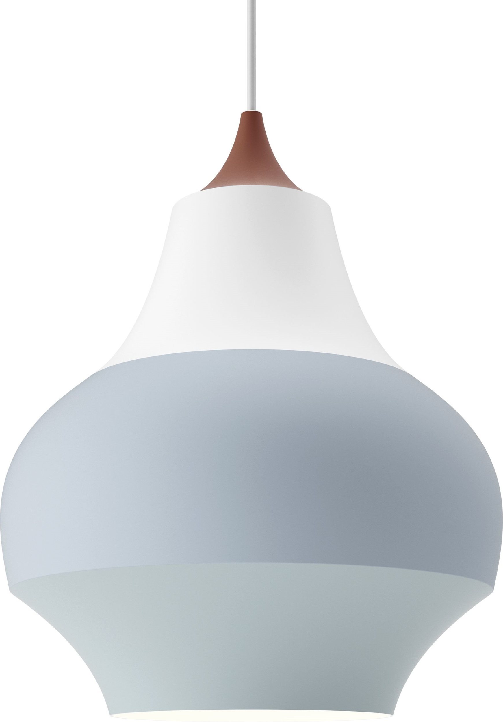 Lampa wisząca Cirque 38 cm brązowo-niebieska