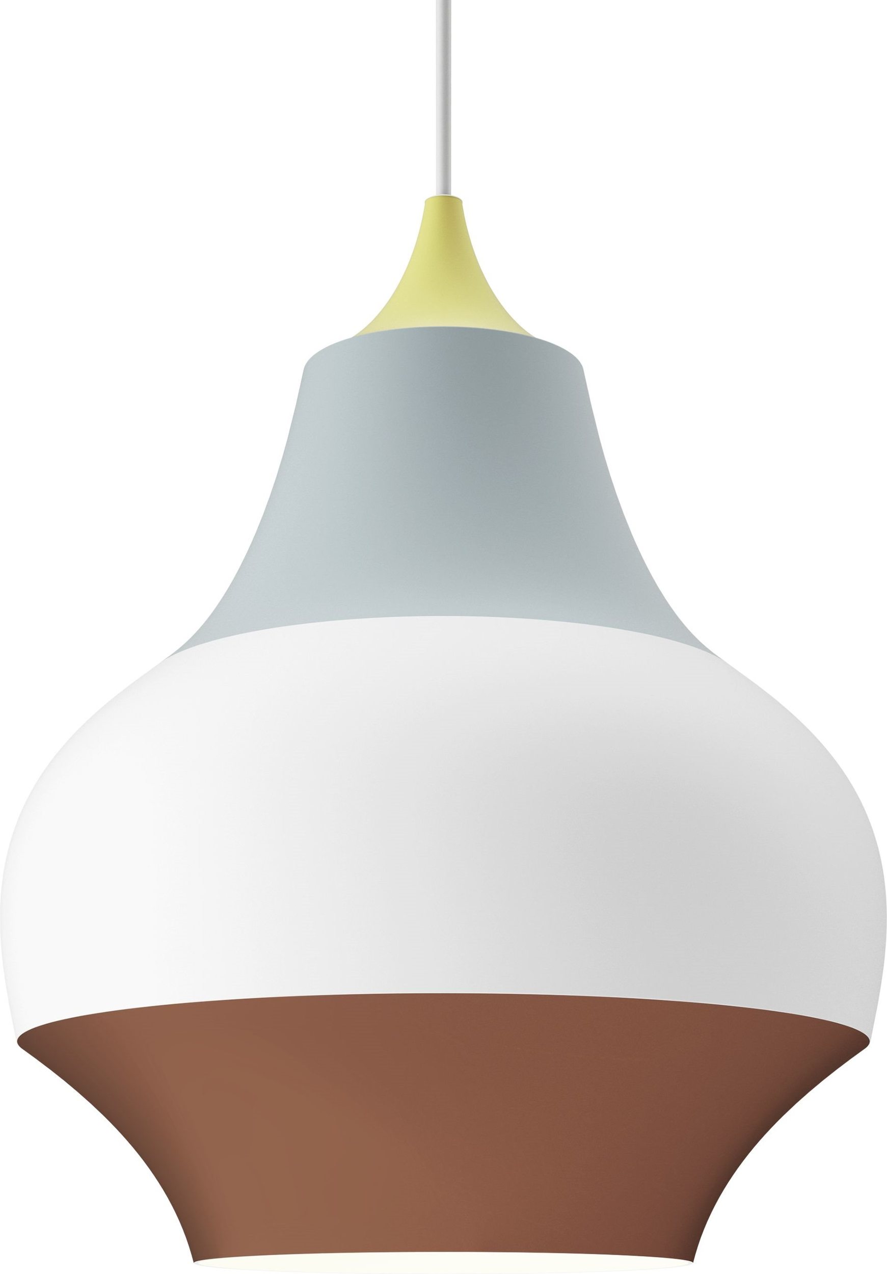 Lampa wisząca Cirque 38 cm żółto-szaro-brązowa