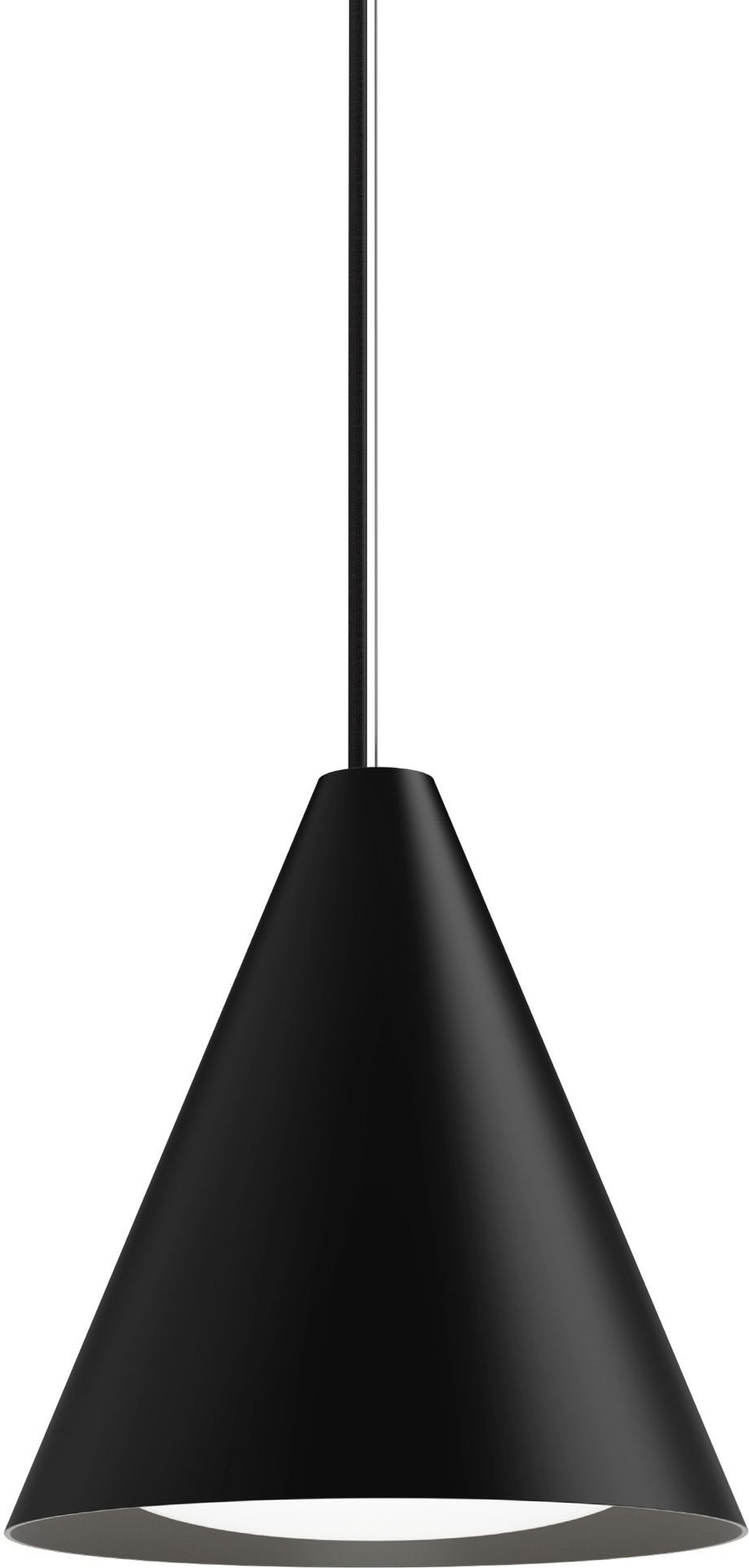 Lampa wisząca Keglen LED 2700K 25 cm czarna ściemnianie fazowe Main Dimm