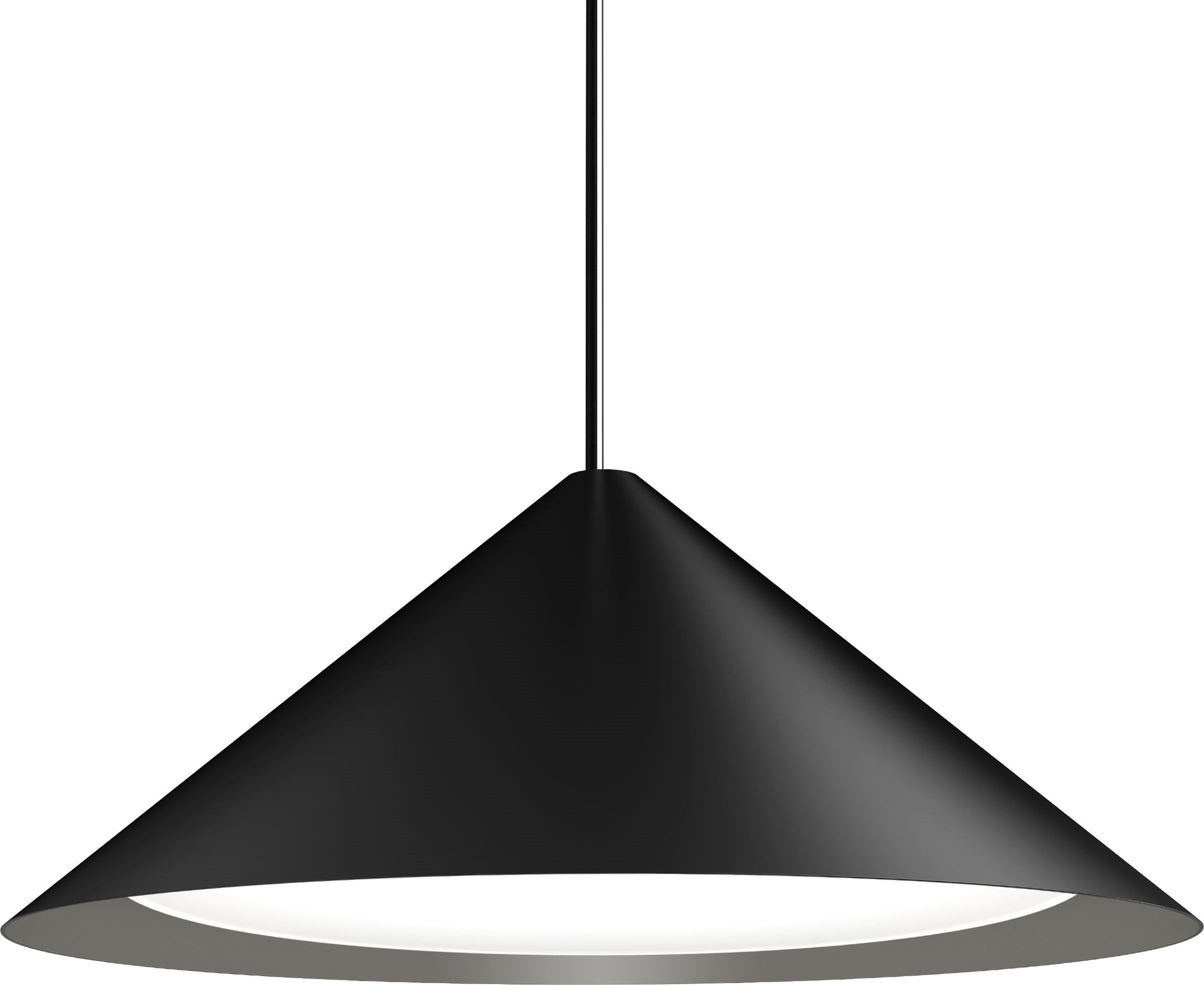 Lampa wisząca Keglen LED 2700K 65 cm czarna sterowanie oświetleniem Dali