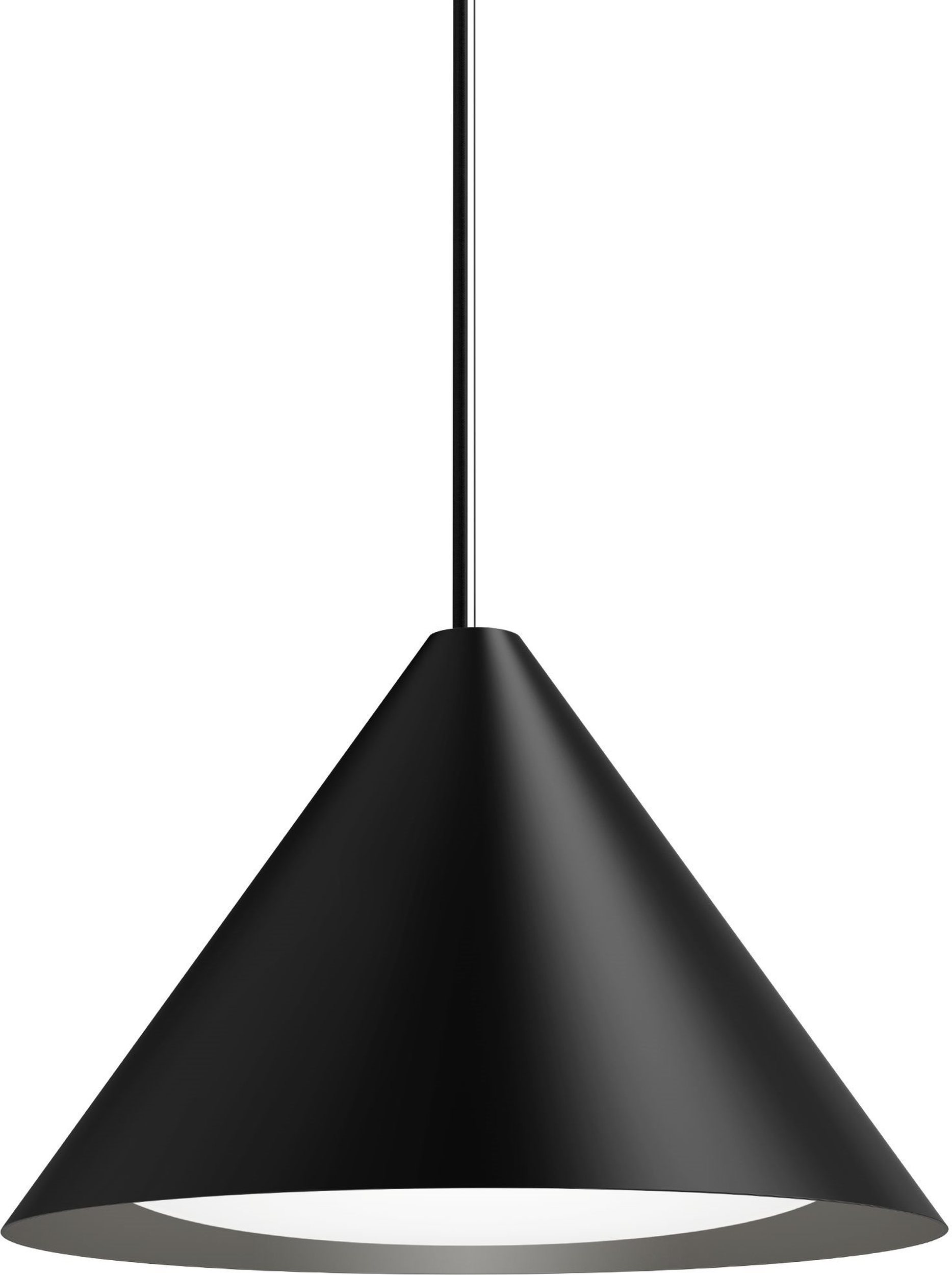 Lampa wisząca Keglen LED 3000K 40 cm czarna sterowanie oświetleniem Dali