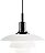 Lampa wisząca PH 33 cm czarna ze szklanym kloszem