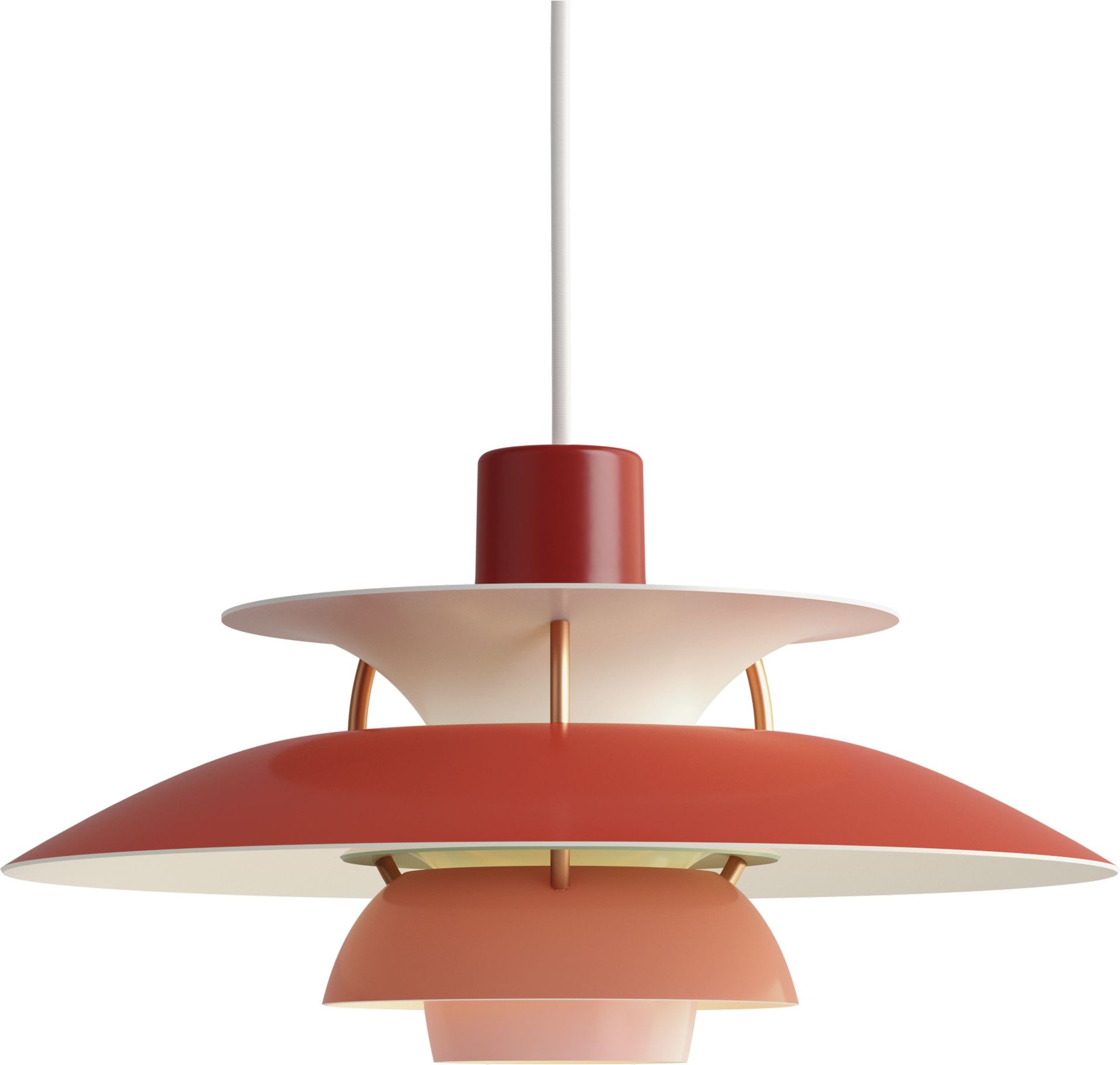 Lampa wisząca PH 5 Mini odcienie czerwieni
