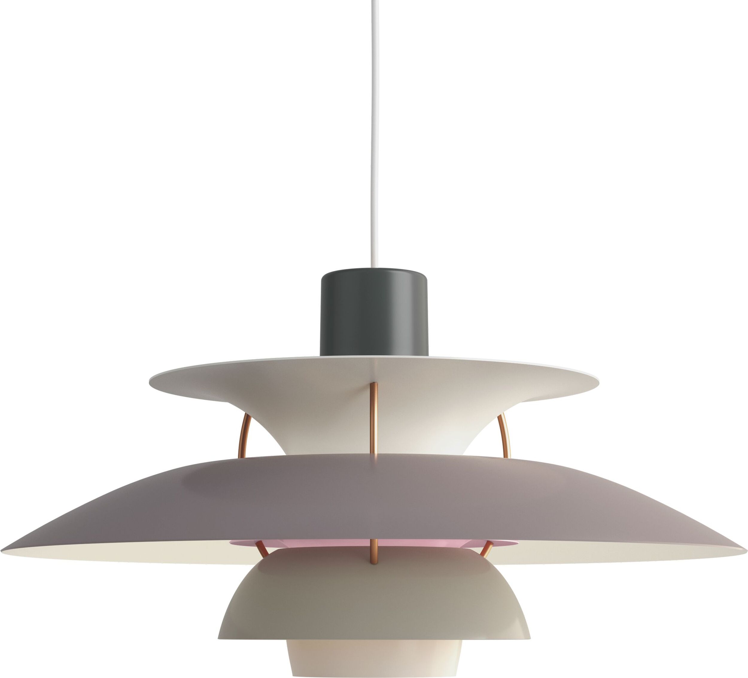 Lampa wisząca PH 50 cm odcienie szarości
