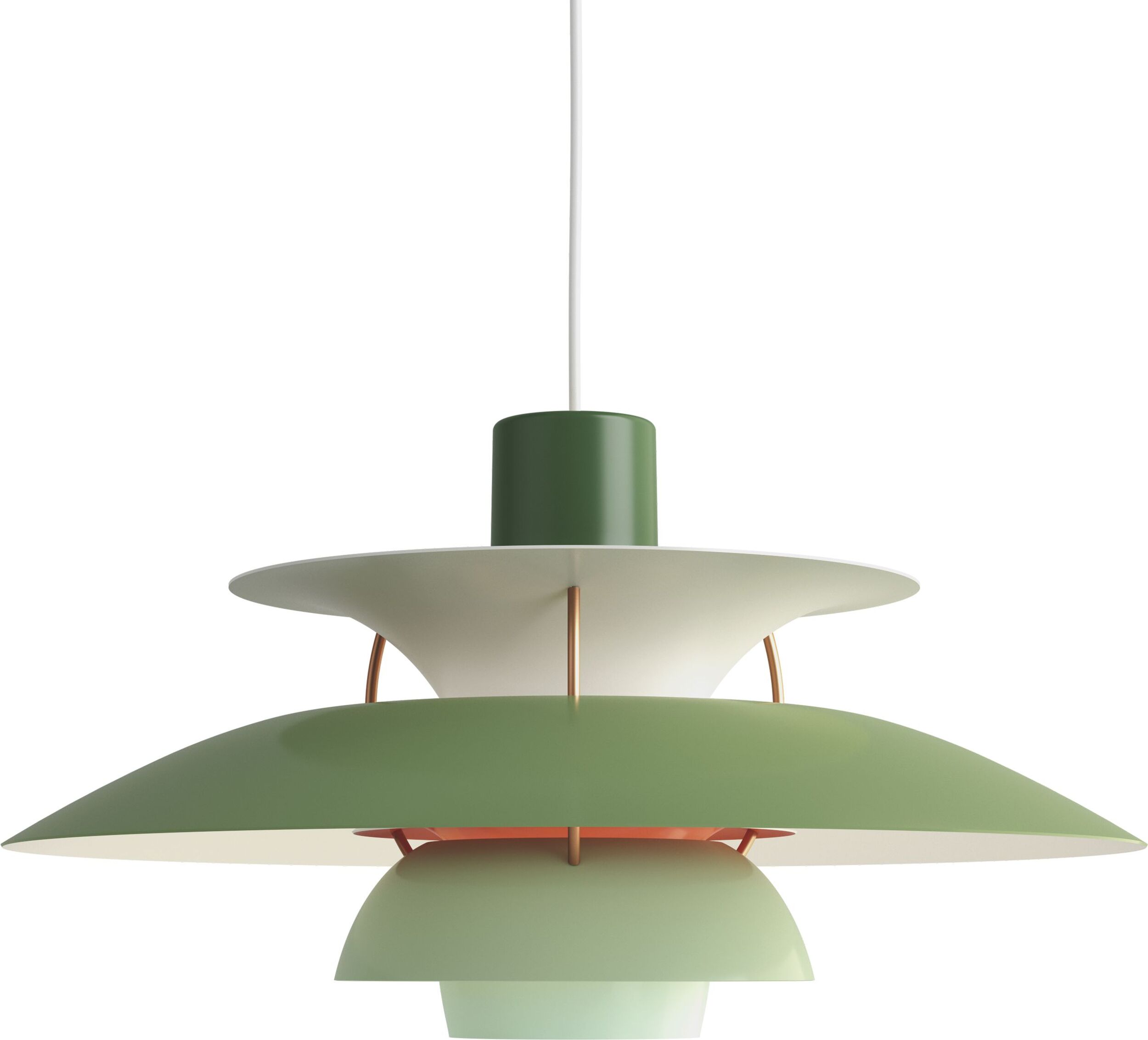 Lampa wisząca PH 50 cm odcienie zieleni