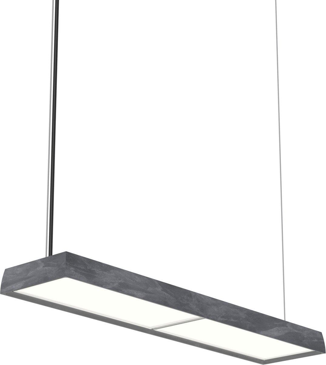 Lampa wisząca Slim Box Suspended LED 3000K aluminium z dyfuzorem opal sterowanie oświetleniem Dali
