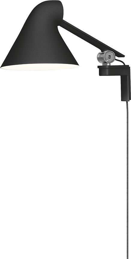 Lampada da muro NJP LED 2700 K nera