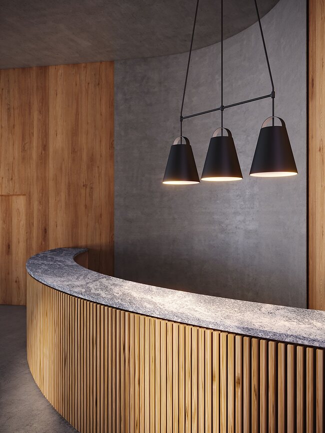 Lámpara colgante Above, 25 cm, blanca