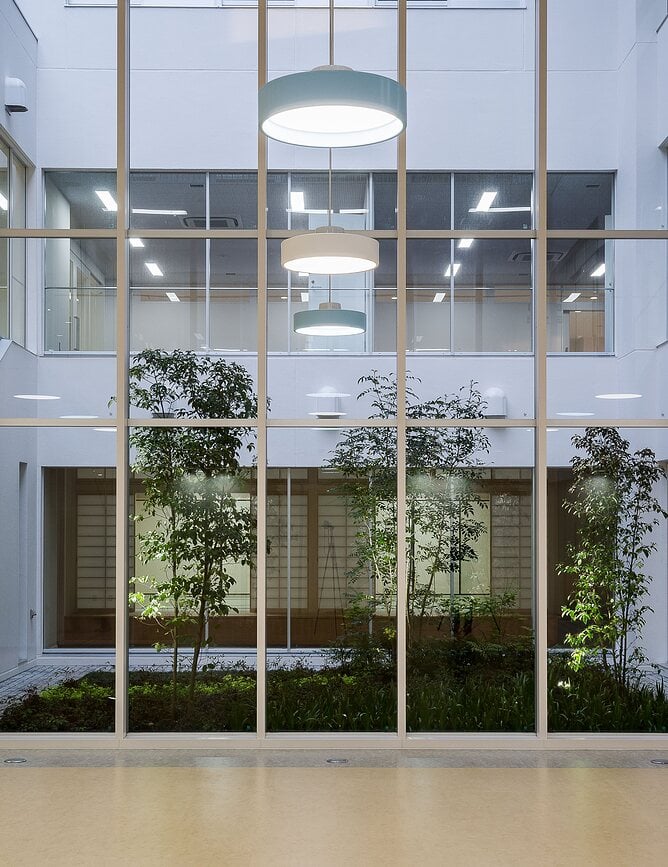 Lámpara Colgante LED Circle Suspended, 4000K HO, 45,6 cm, transparente y blanco