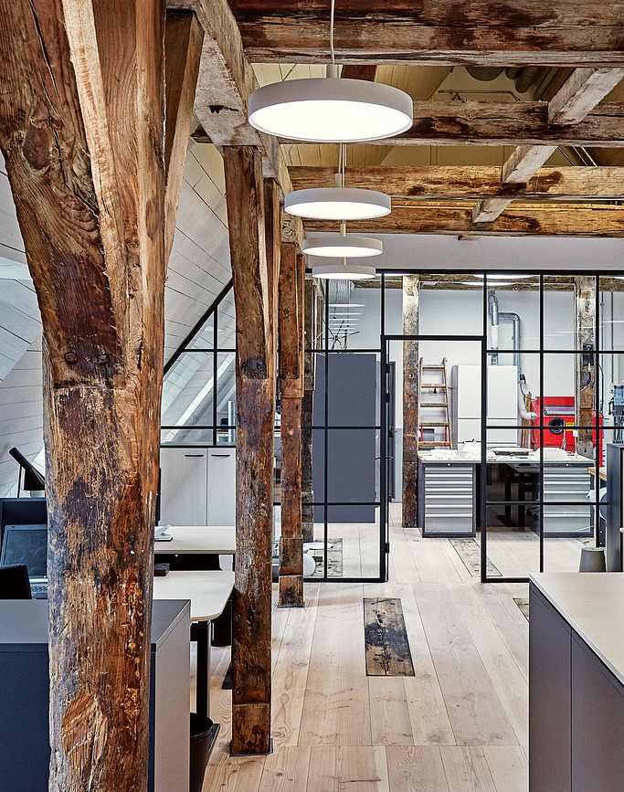 Lámpara Colgante LED Slim Round Suspended KA, 25 cm, blanca, con difusor ópalo, regulable Dali