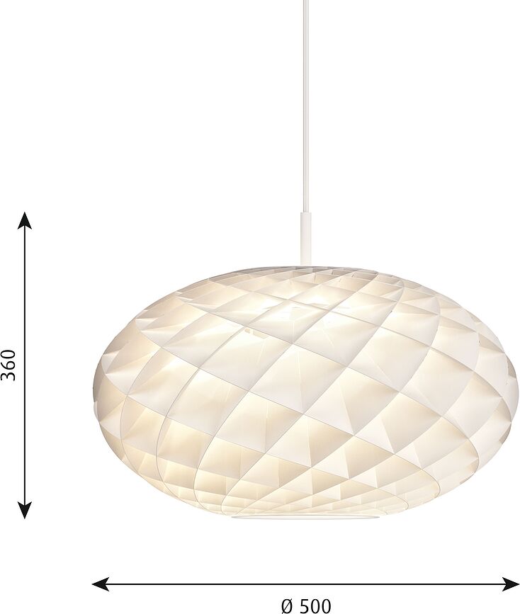Lámpara Colgante LED Patera Oval, 3000 K
