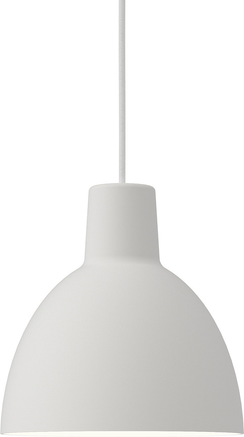 Lámpara colgante Toldbod, 25 cm, blanca