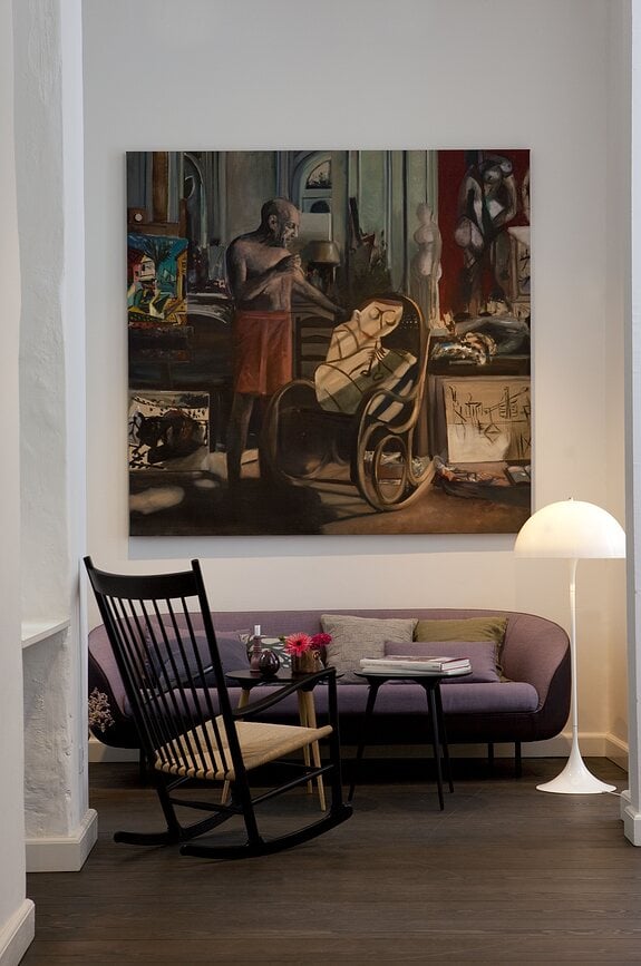 Lámpara de Pie Panthella, blanca