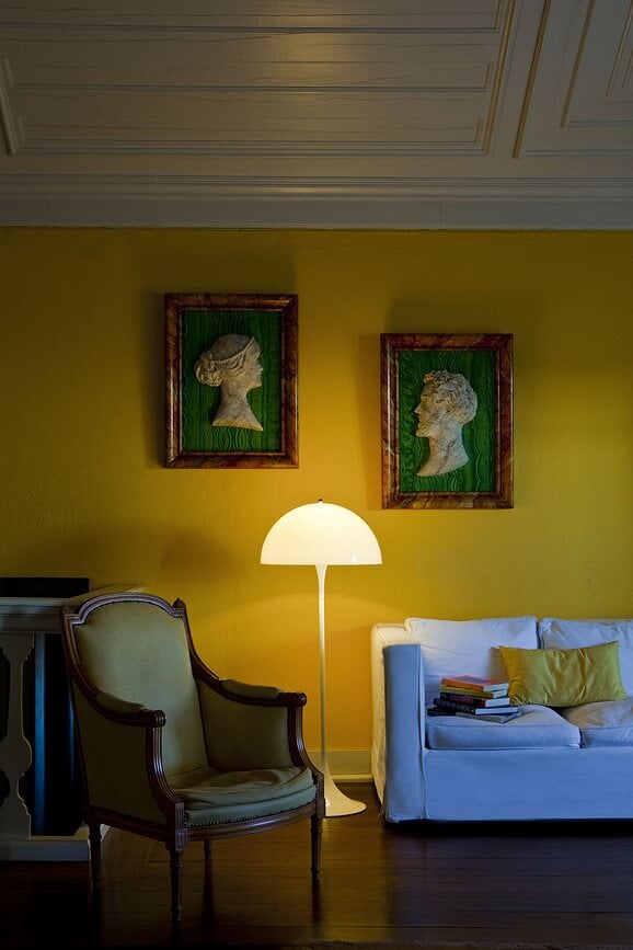 Lámpara de Pie Panthella, blanca