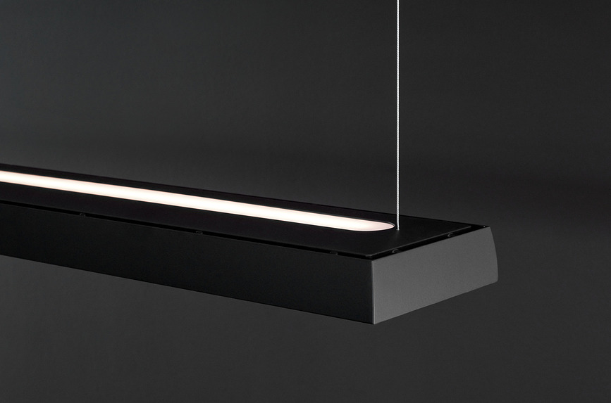 Lámpara Colgante Slim Box Suspended Double LED, 4000K, blanca, con difusor opal, control Dali