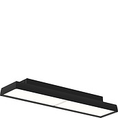 Lubinis šviestuvas Slim Box Surface LED 3000K su mikroprizmatiniu difuzoriumi su Dali apšvietimo valdymo sistema juodos spalvos