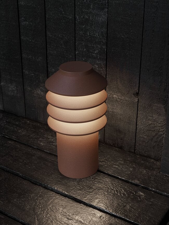 Lámpara de Jardín LED Bysted S, 4000K, gris, con soporte de base y adaptador