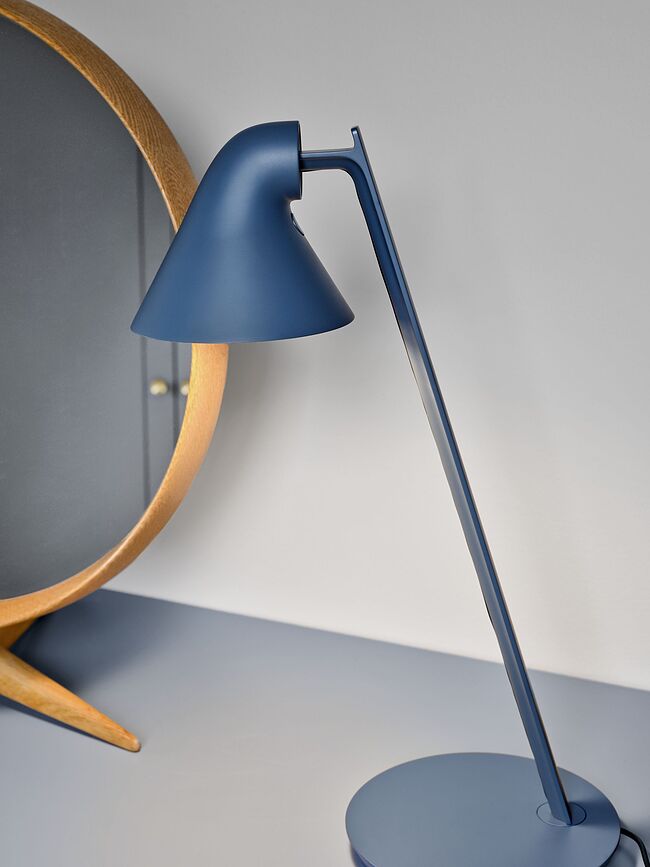 NJP Mini Lampe de Bureau LED, 2700 K, rose clair