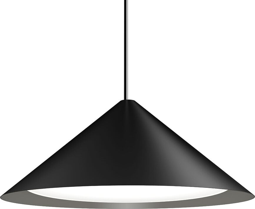 Pakabinamas šviestuvas Keglen LED 2700K, 65 cm, juodas, su faziniu Main Dimm pritemdymu