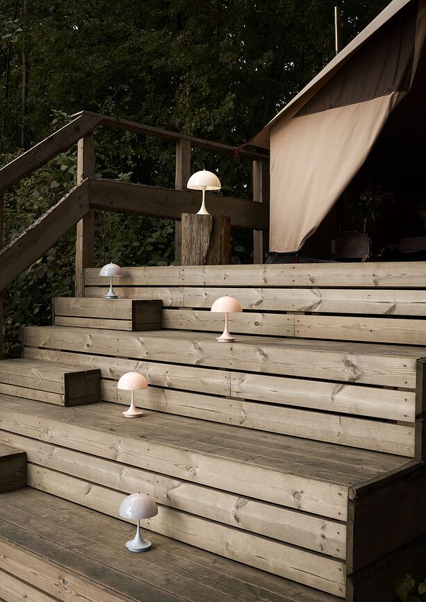 Panthella Lampe sans fil 250 v3, vert mousse