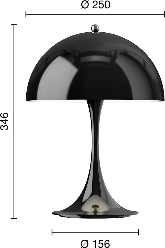 Panthella 250 v3 Φωτιστικό ασύρματο, ιντιγκό