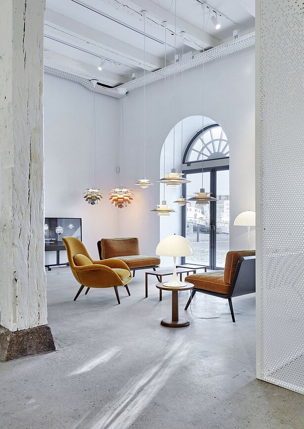 Panthella Lampadaire, blanc