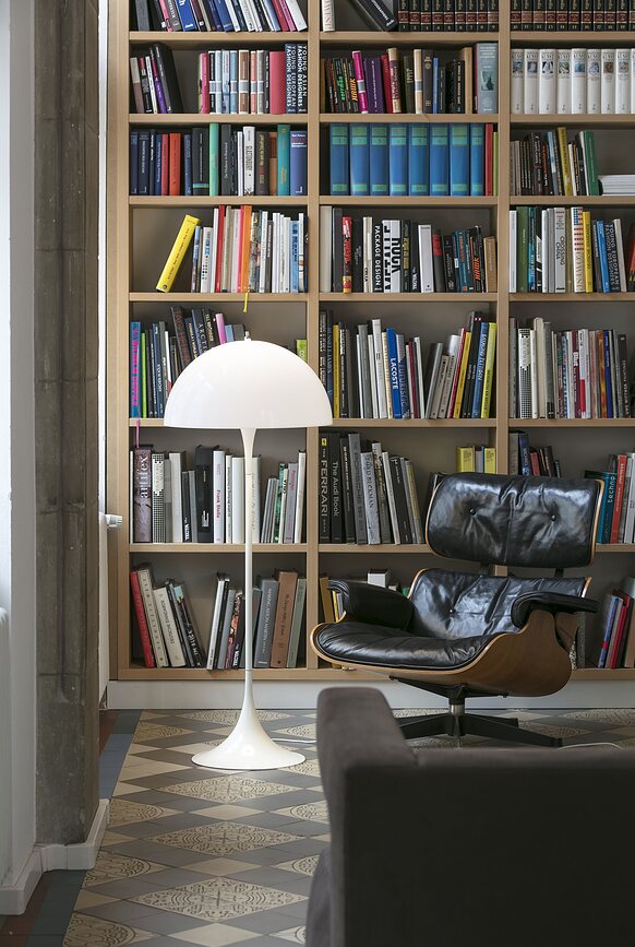 Panthella Lampadaire, blanc